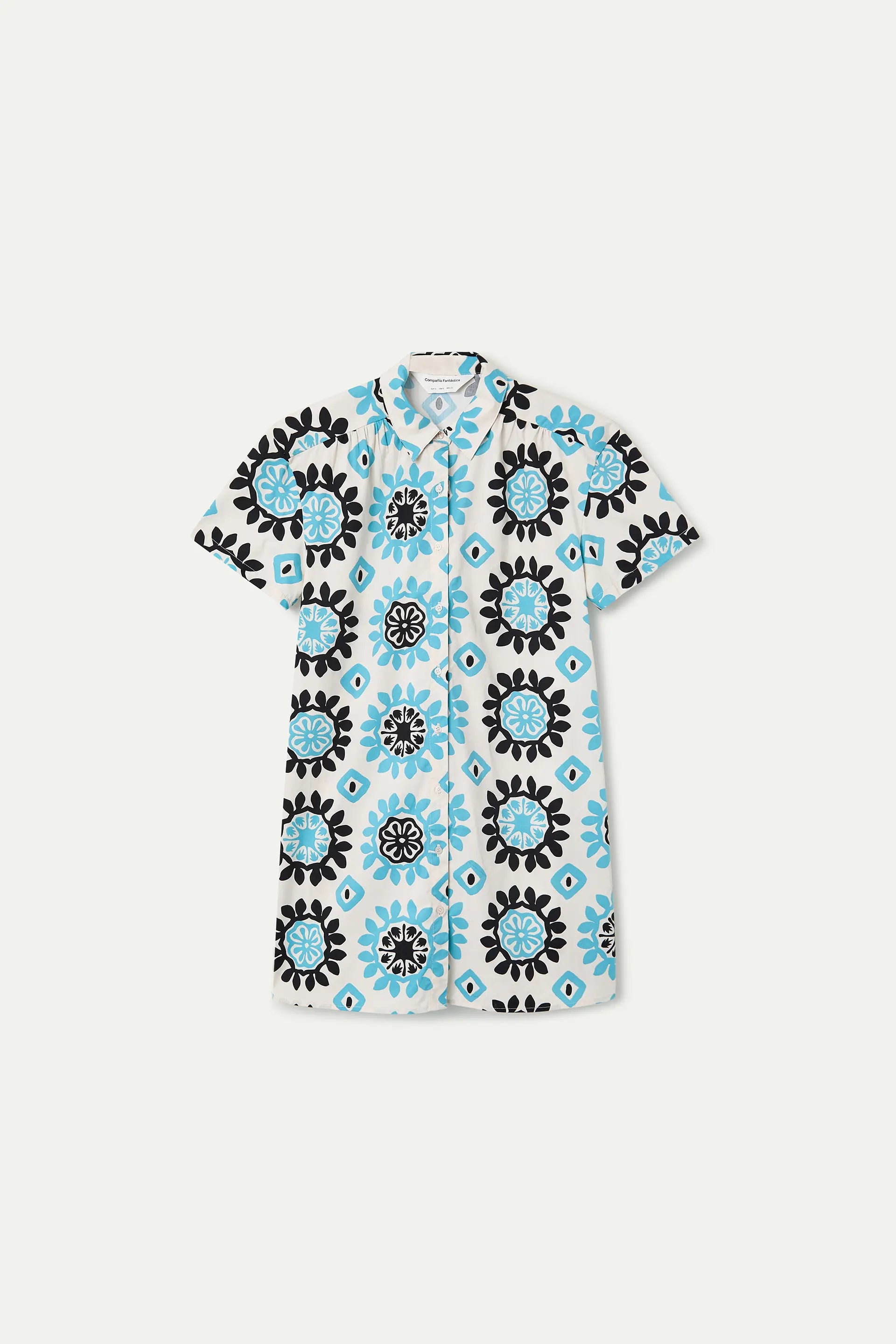 Vestido corto con estampado Waterfall