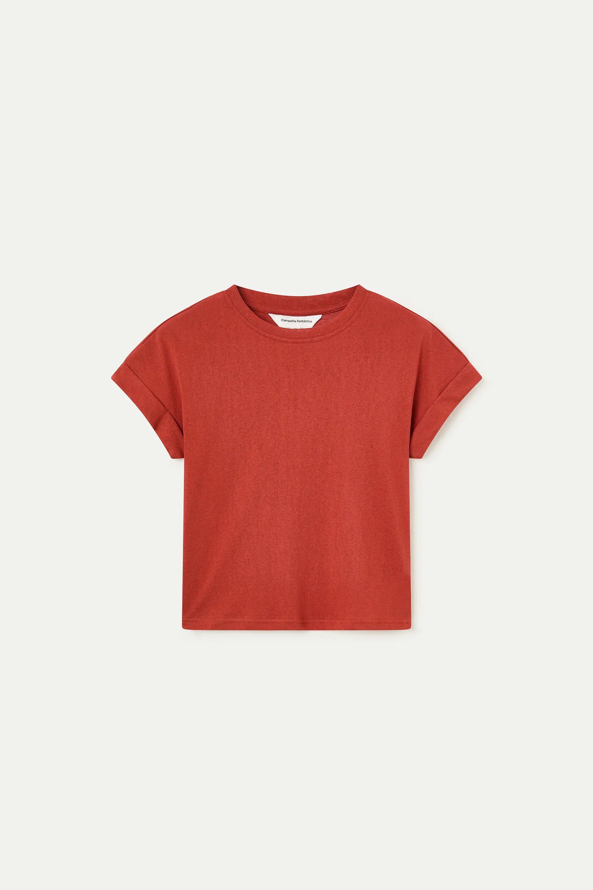 Camiseta mezcla algodón marrón