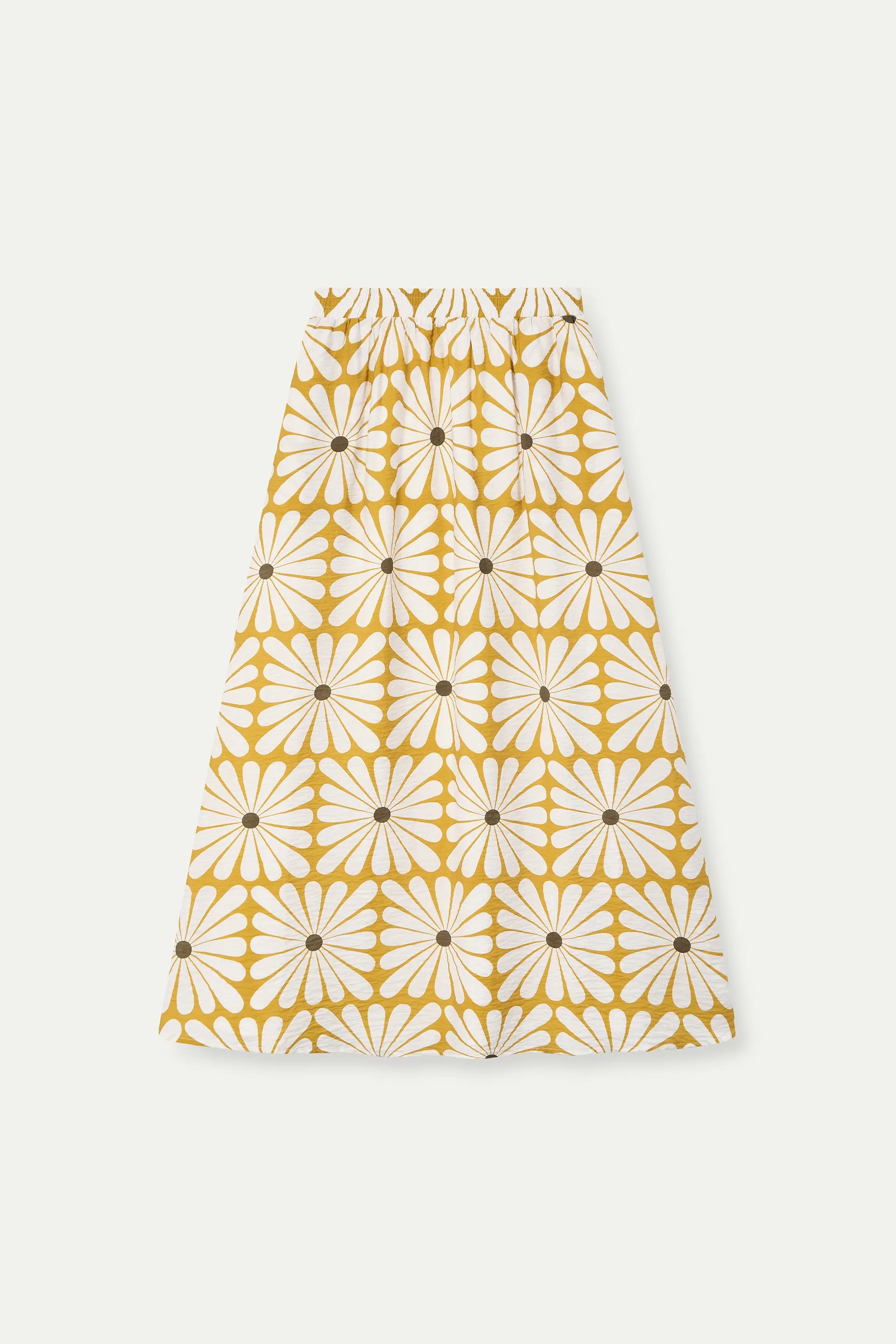 Falda larga con estampado Olive Flower