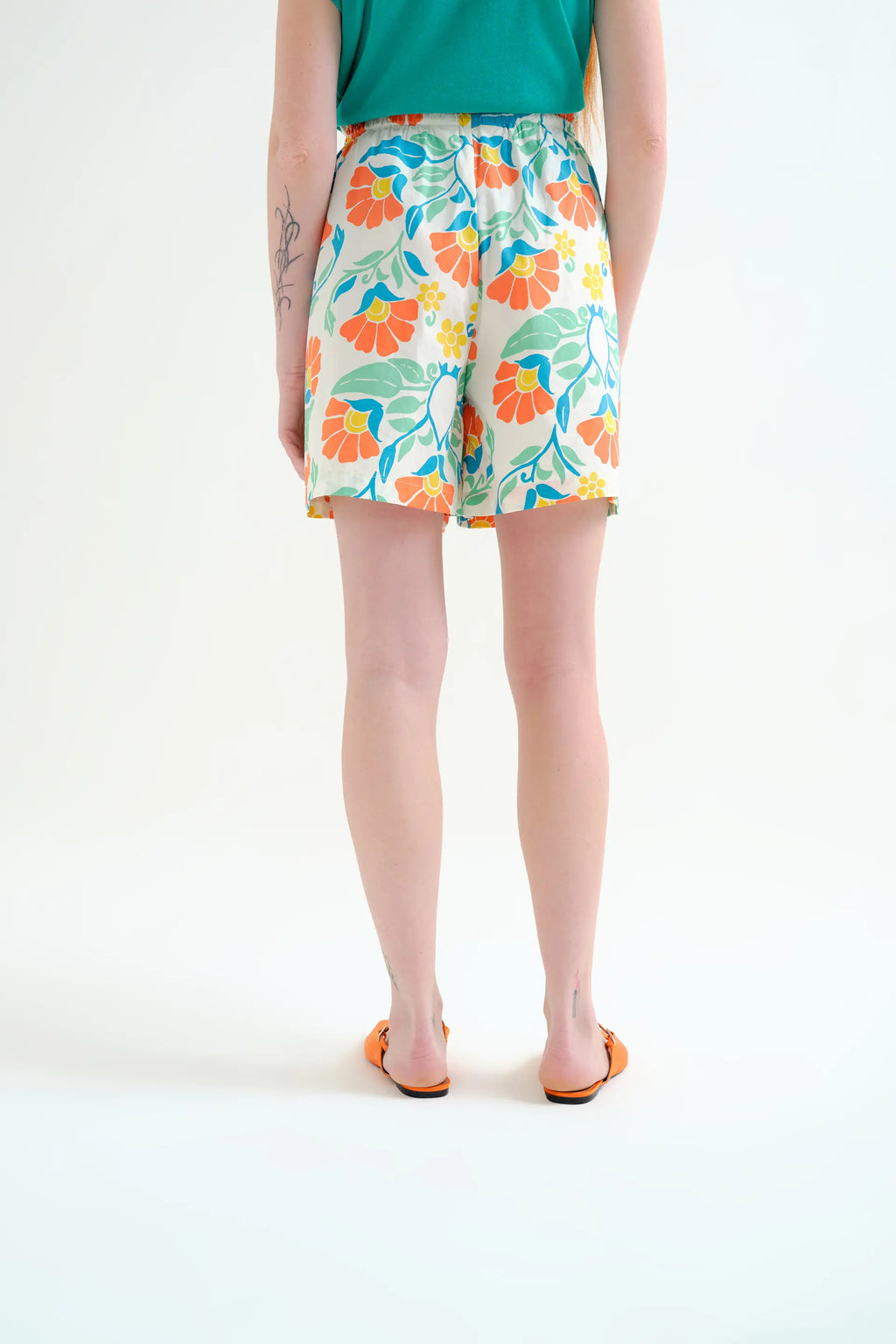 Shorts 100% algodón con estampado Big Royal