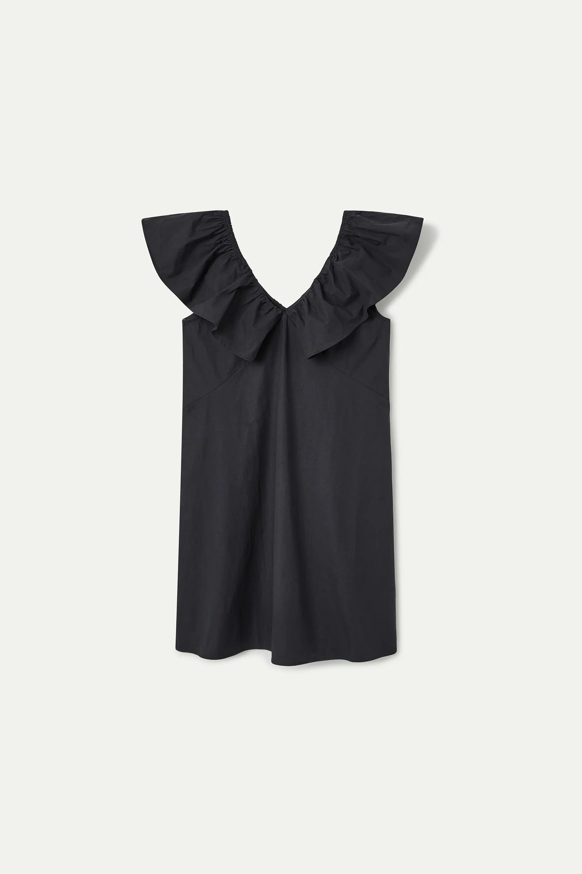 Vestido corto negro 100% algod¨®n