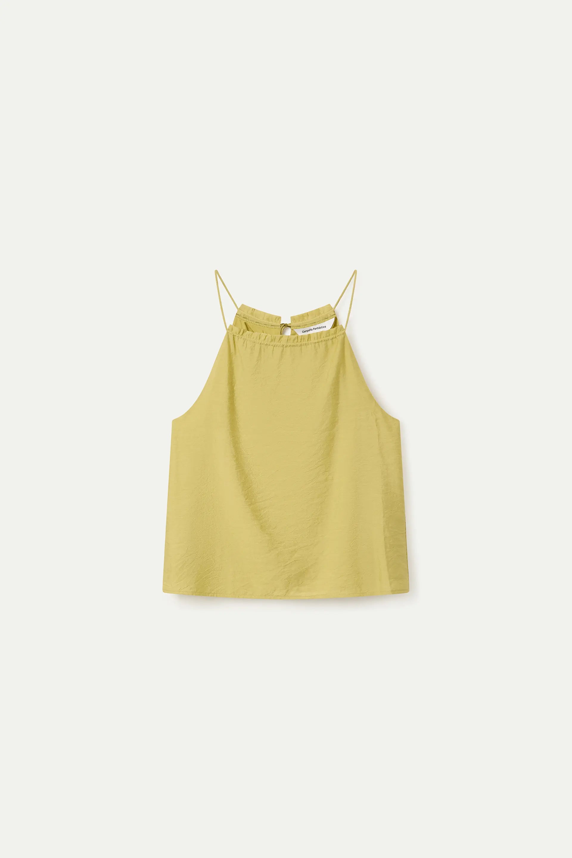 Top halter verde