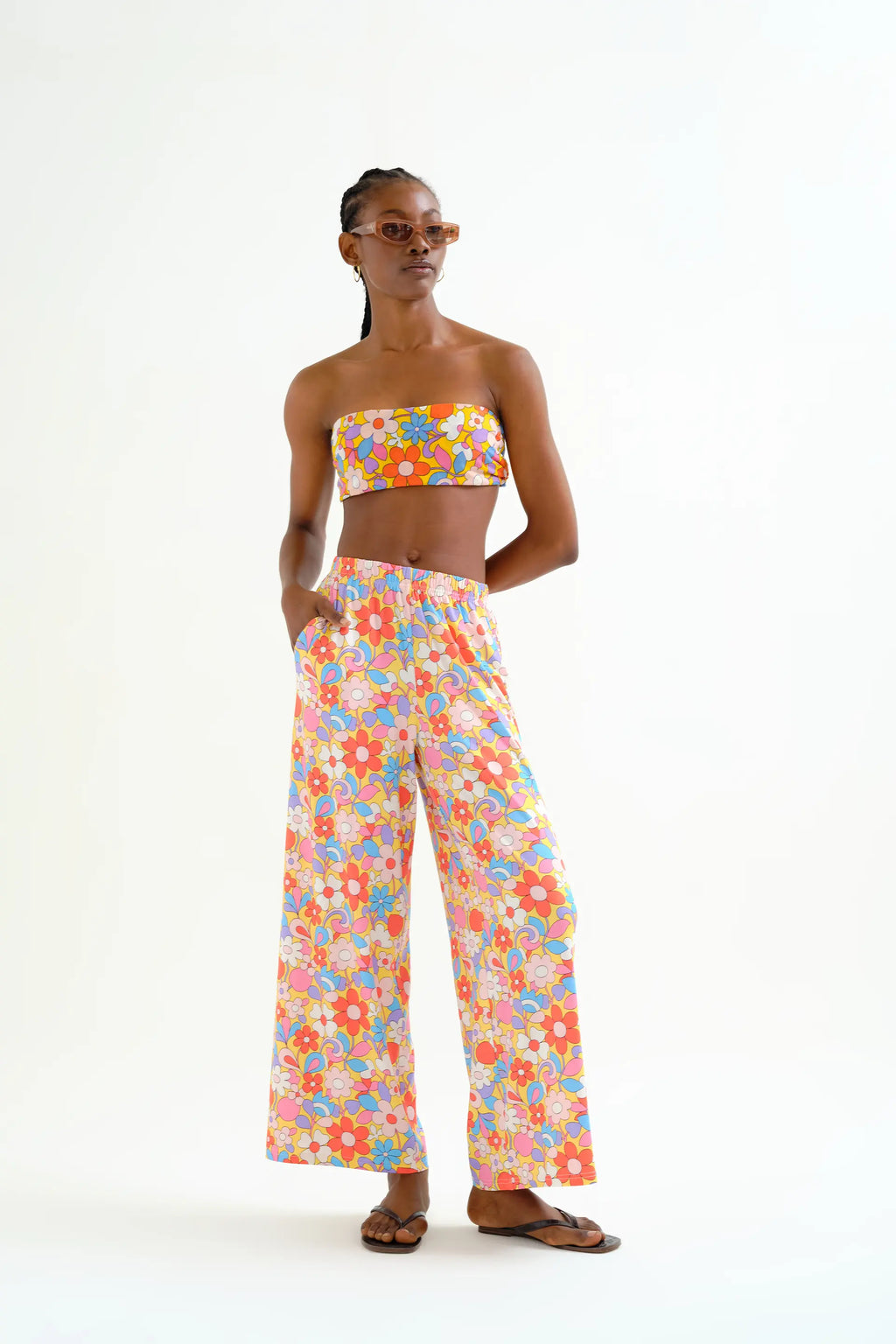 Pantalón con estampado Bloom