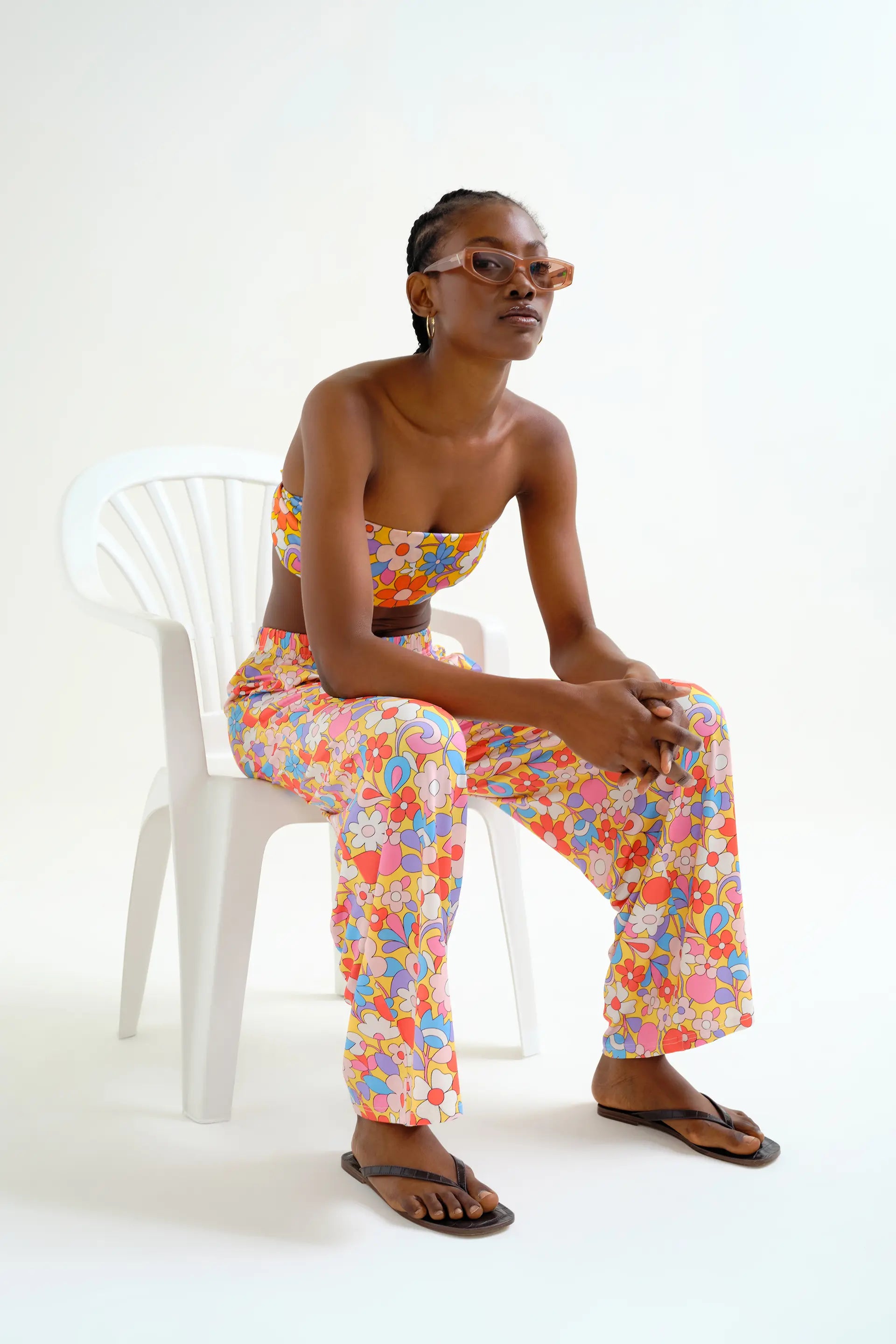 Pantalón con estampado Bloom