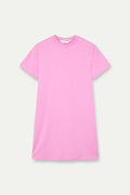 Vestido corto 100% algod¨®n rosa
