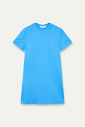 Vestido corto 100% algod¨®n azul