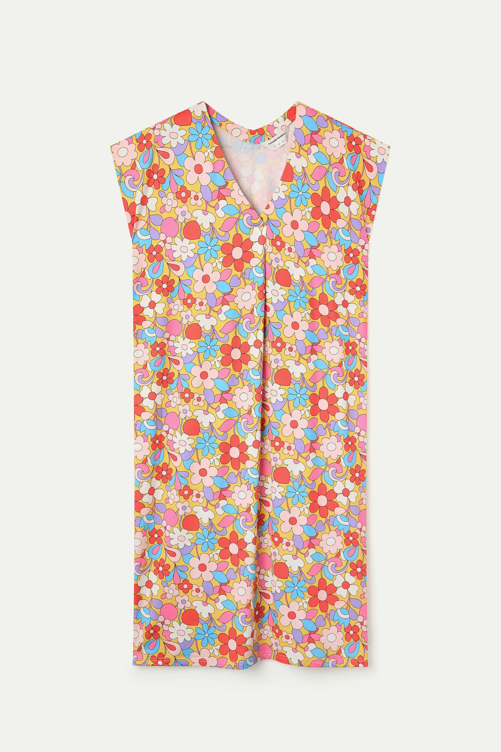 Kaftan largo con estampado Bloom