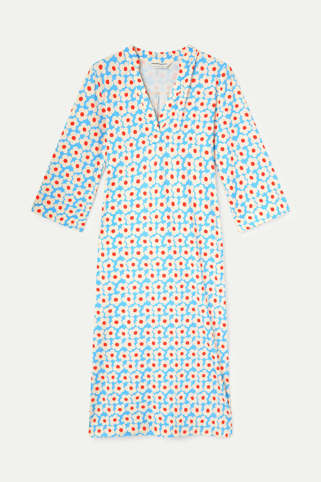Kaftan largo con estampado Popcorn