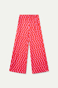 Pantalón con estampado Wave Red & Pink