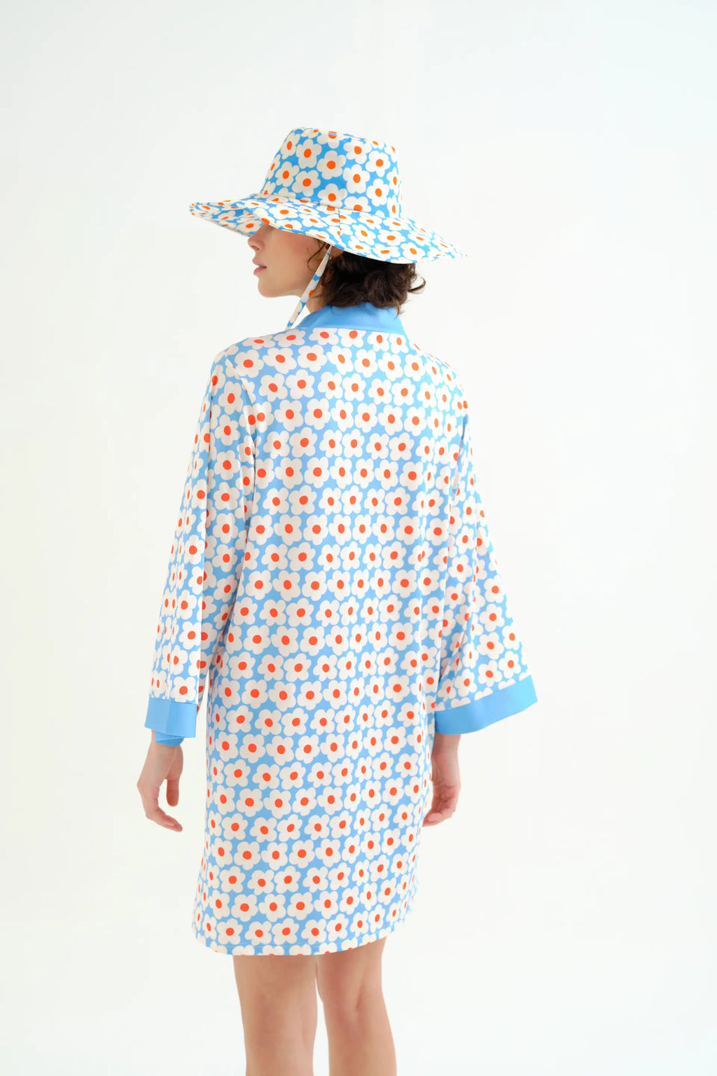 Kaftan corto con estampado Popcorn