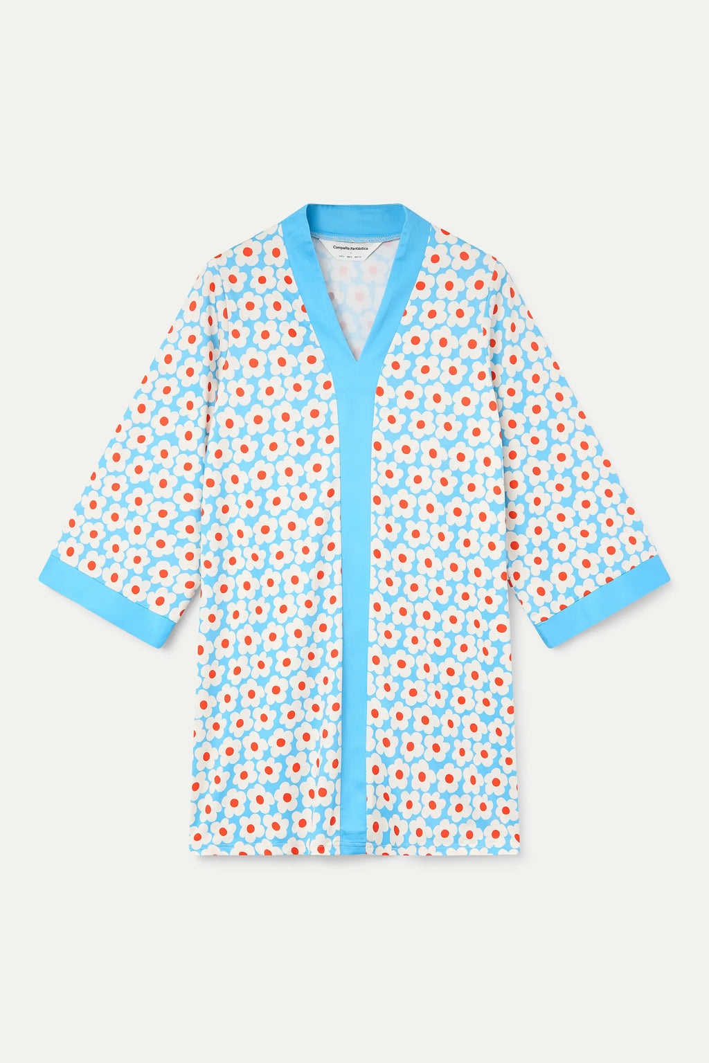 Kaftan corto con estampado Popcorn