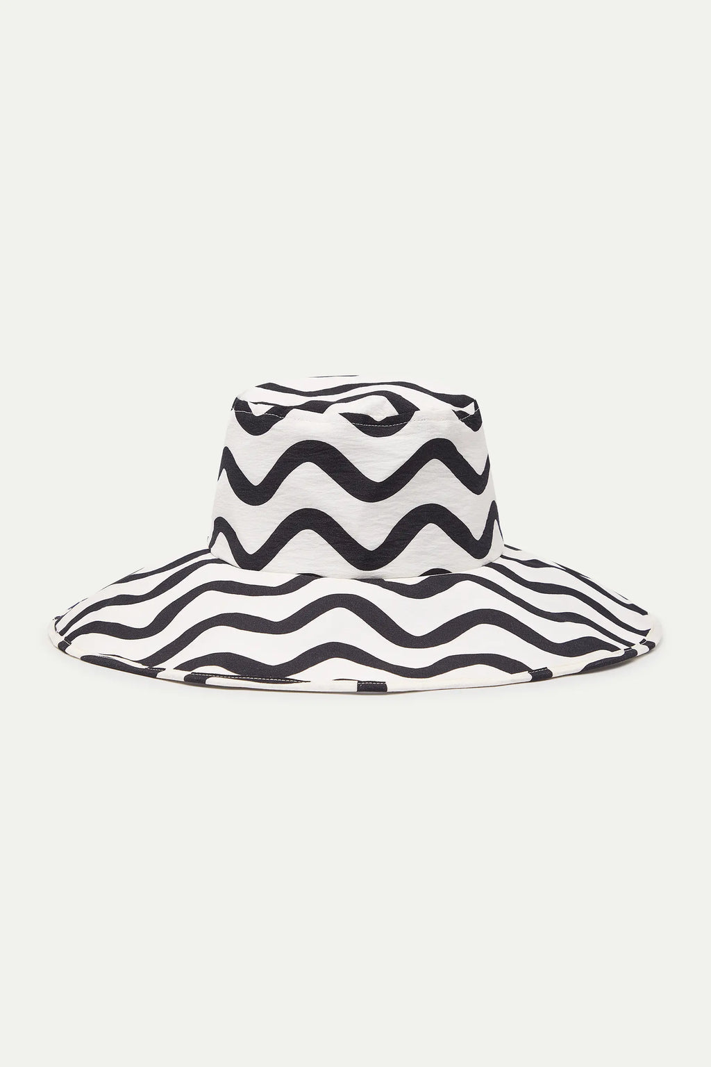 Sombrero con estampado Wave Black & White