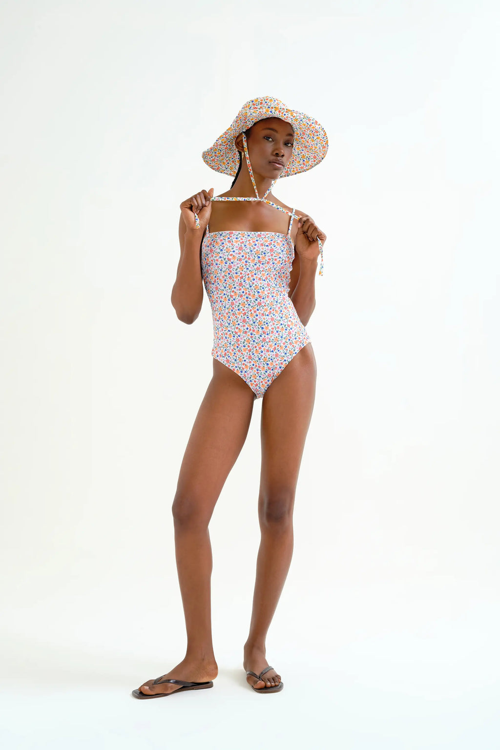 Ba?ador escote recto estampado Lily Small