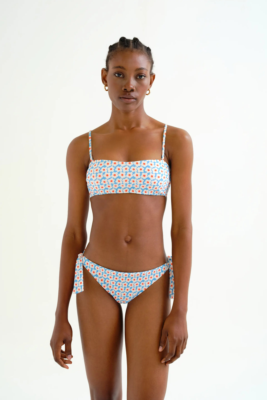 Top bikini recto estampado Popcorn