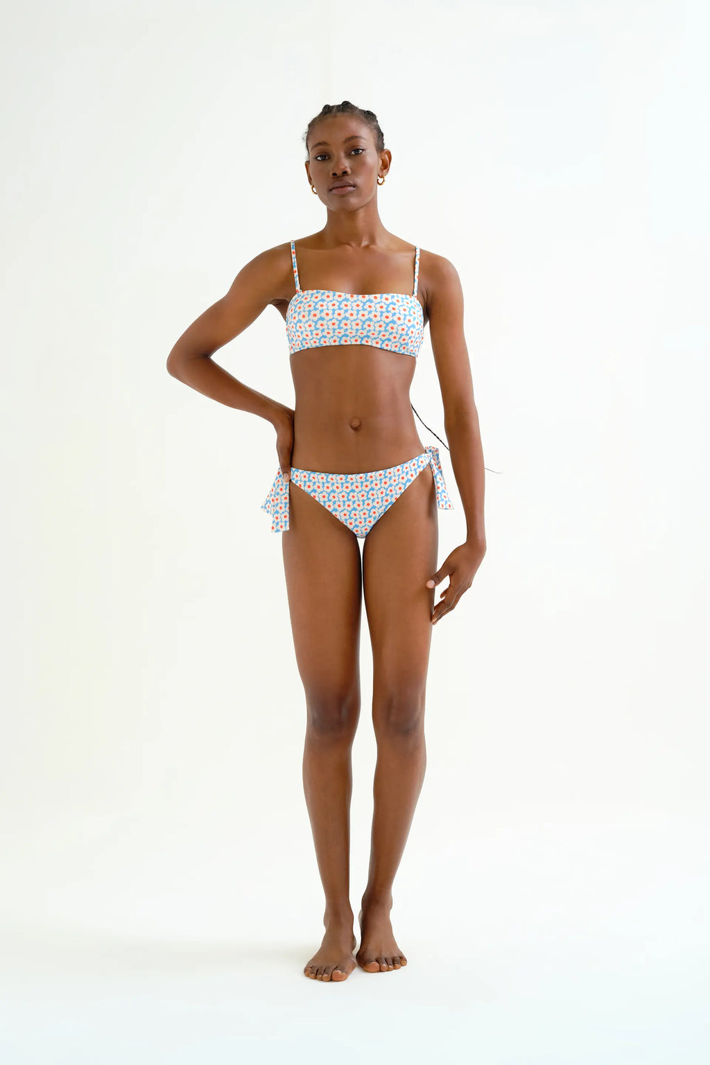 Top bikini recto estampado Popcorn