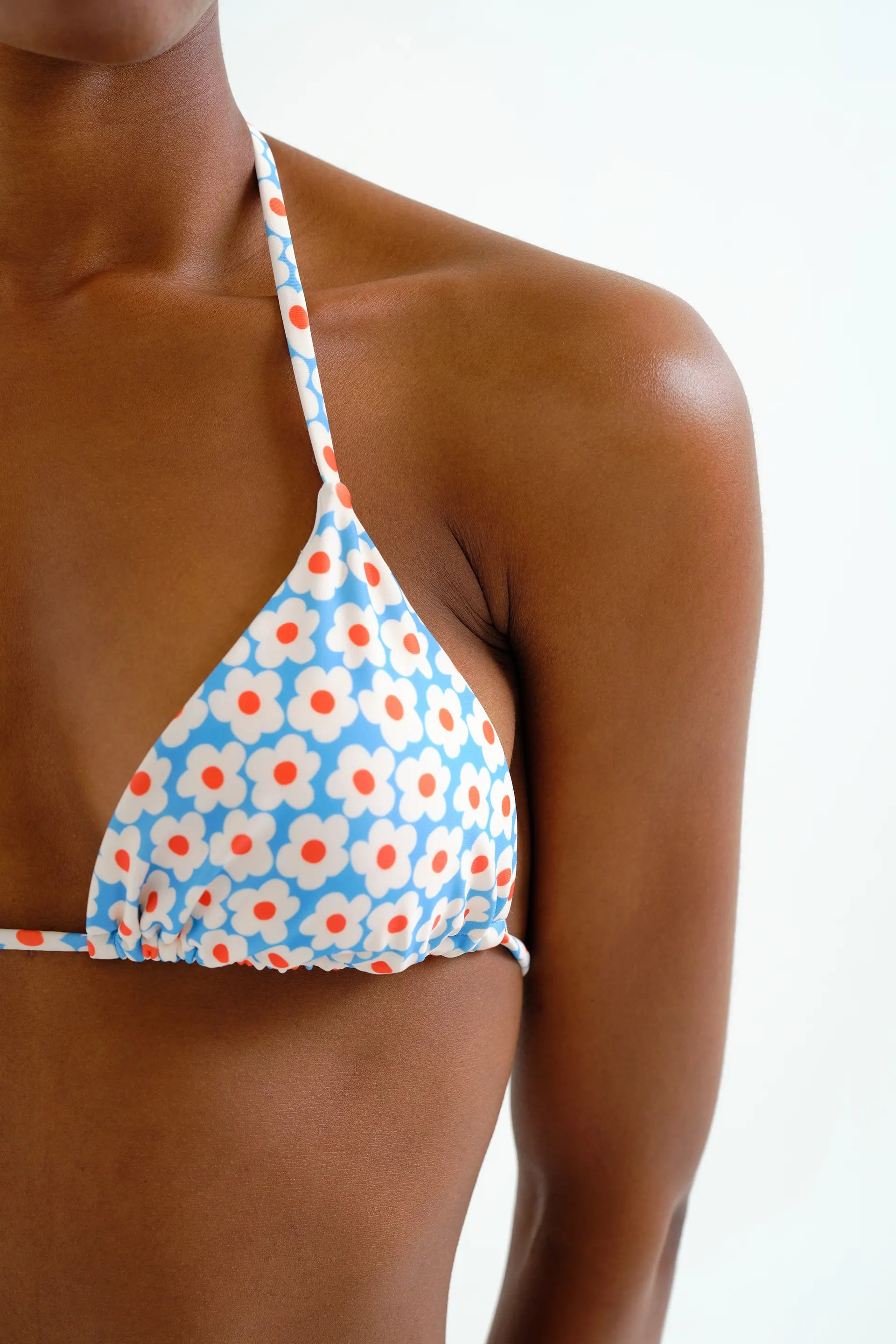 Top bikini triangular estampado Popcorn
