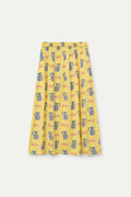 Falda midi con estampado Brava