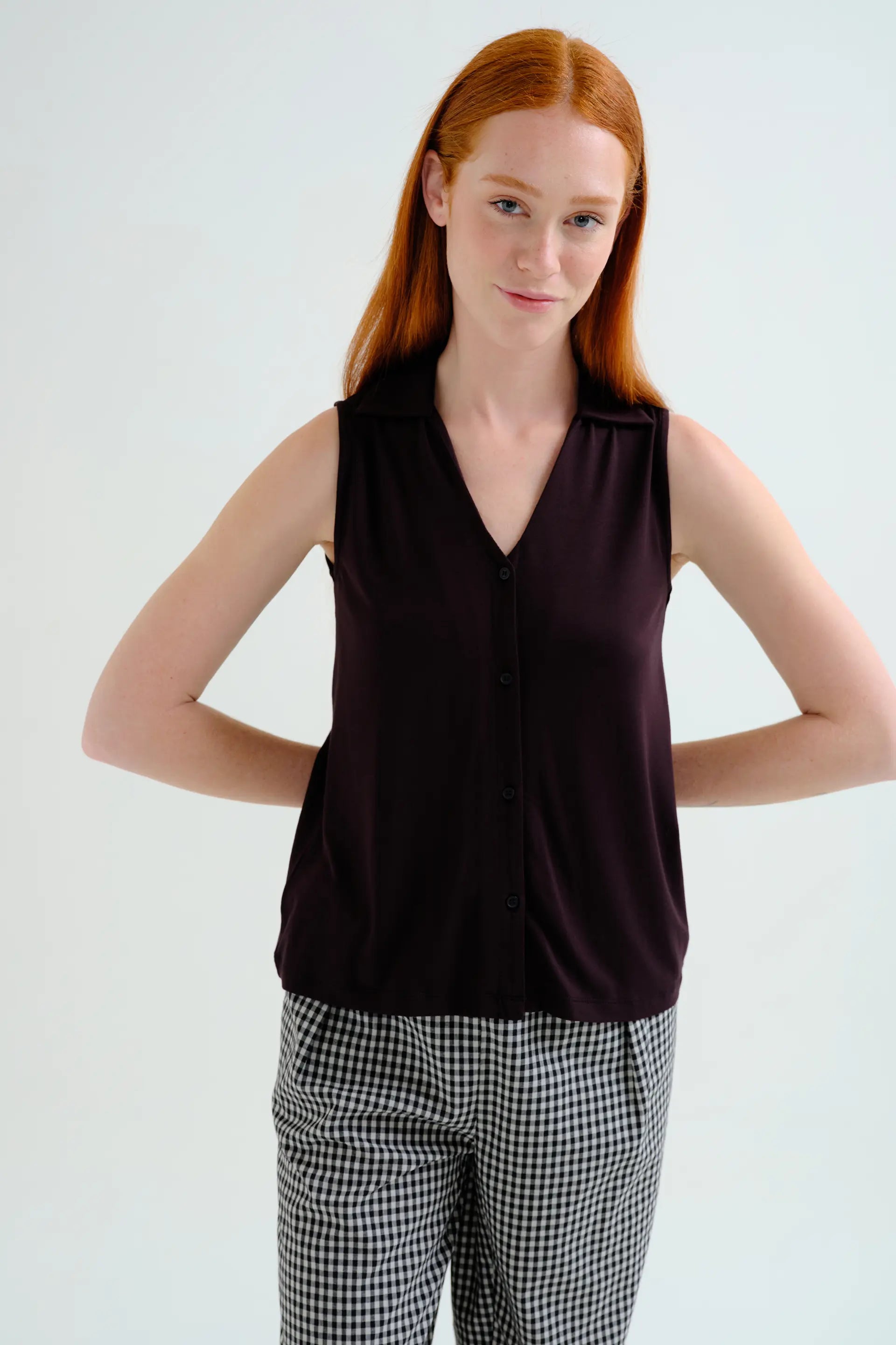 Camisa b¨¢sica negro