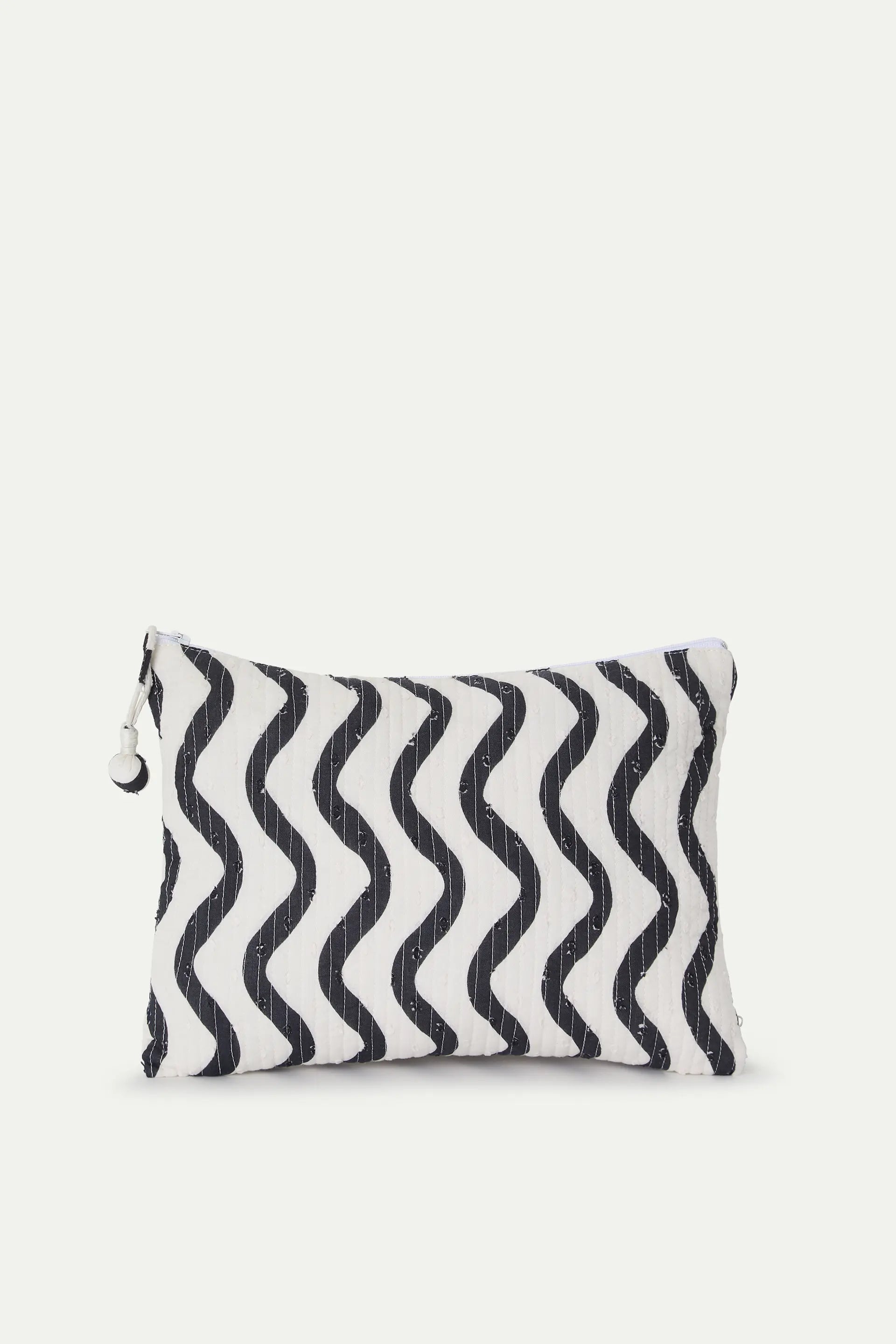 Bolso con estampado Wave Black & White