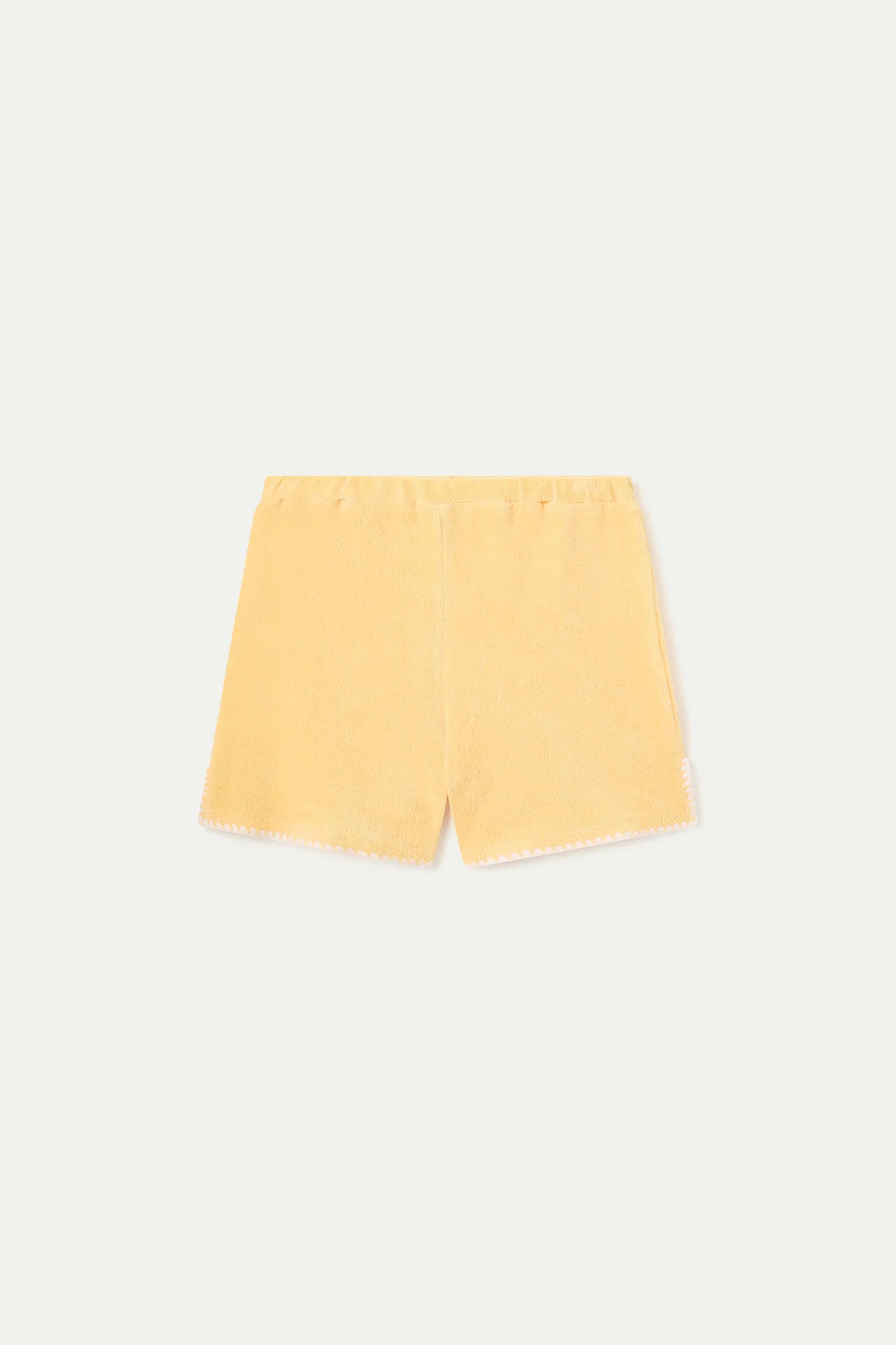 Shorts playero amarillo claro