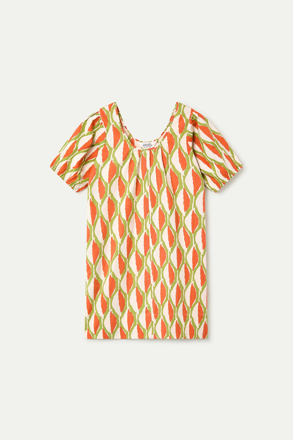 Vestido corto con estampado Aloe