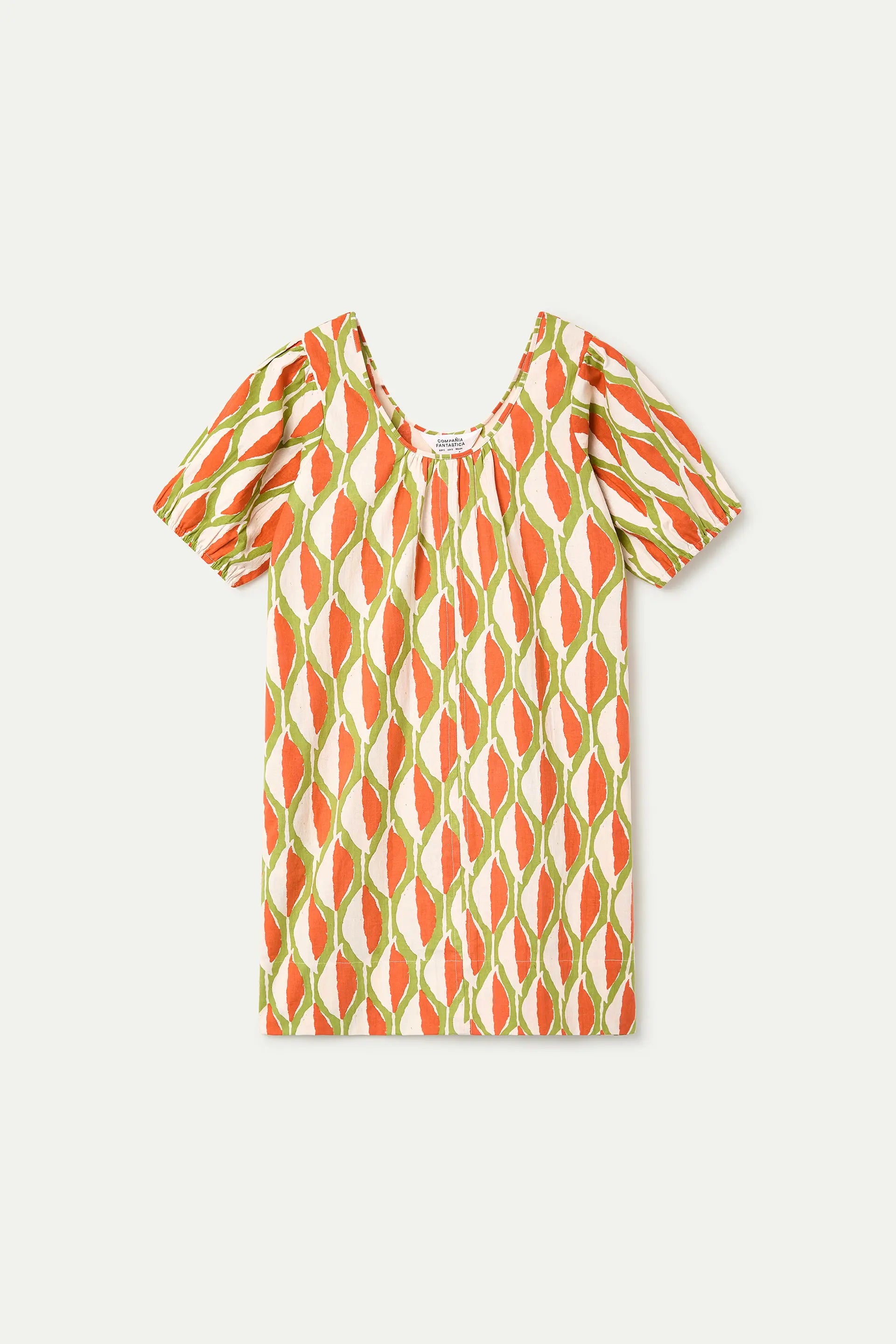 Vestido corto con estampado Aloe