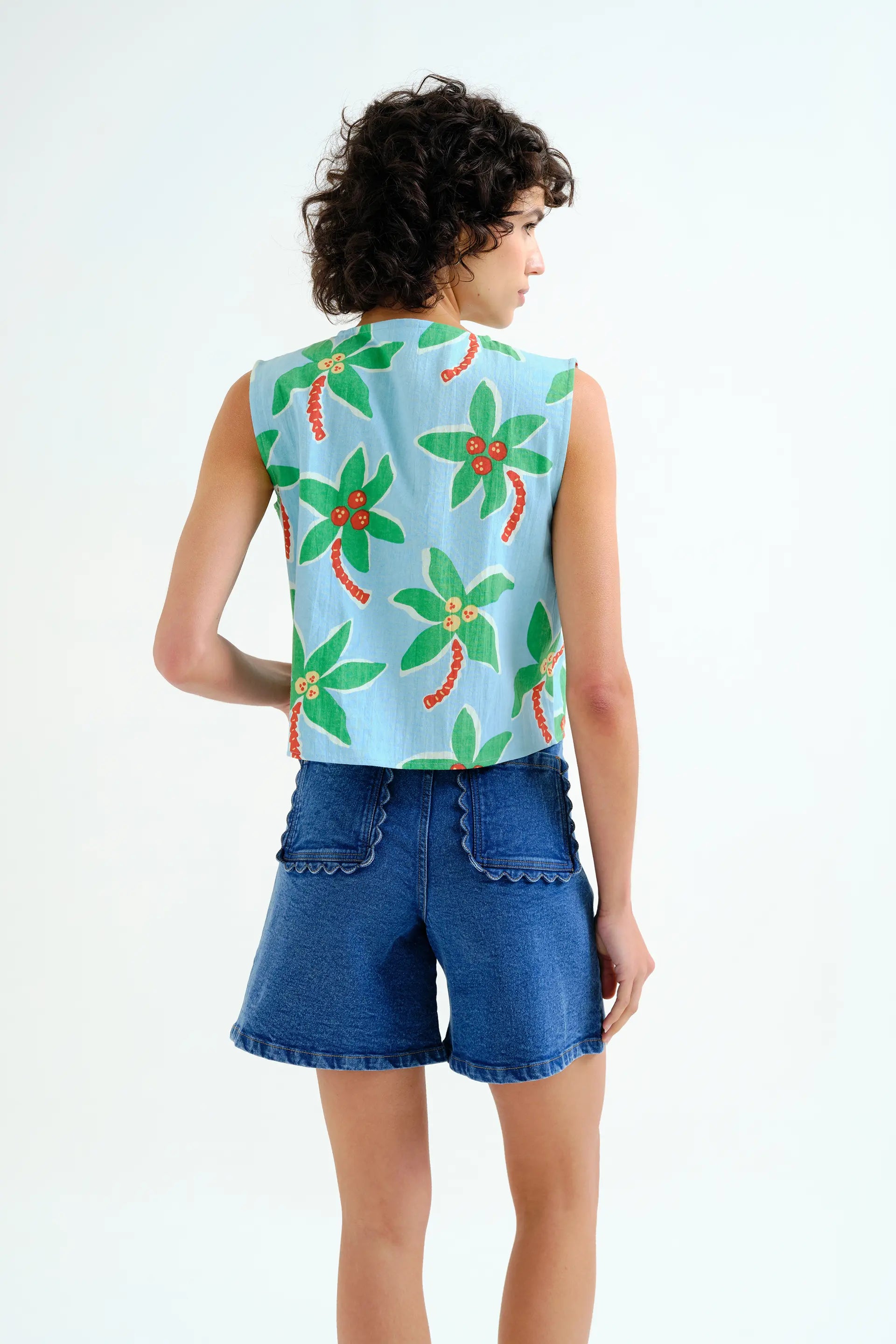 Top con estampado Cocotero Big