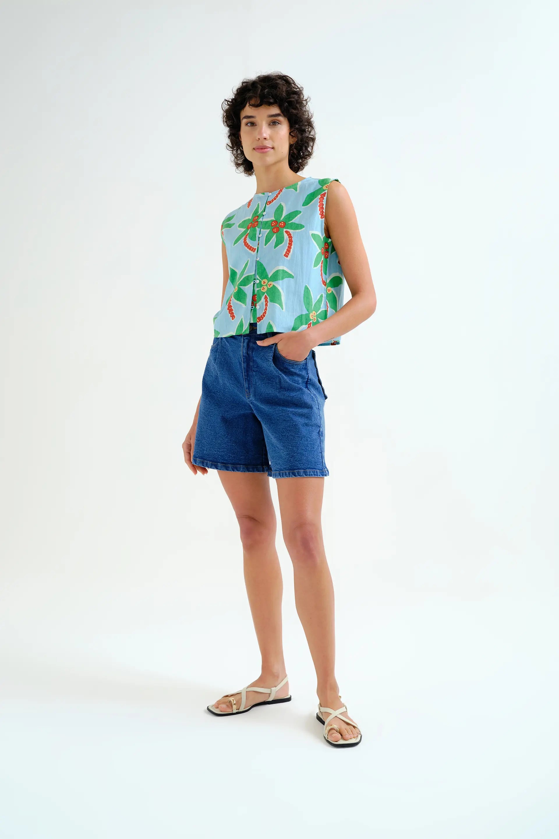 Top con estampado Cocotero Big