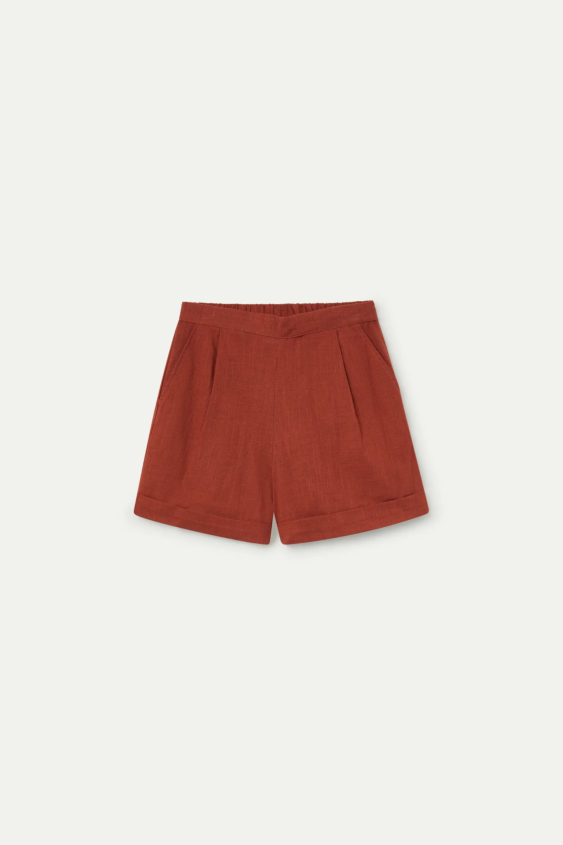 Shorts 100% algodón marrón