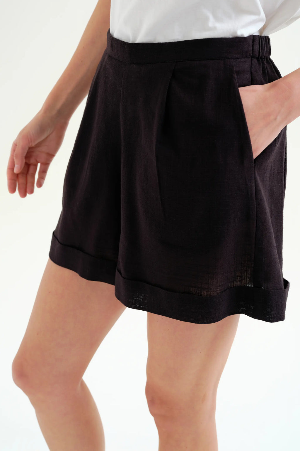Shorts 100% algodón negro