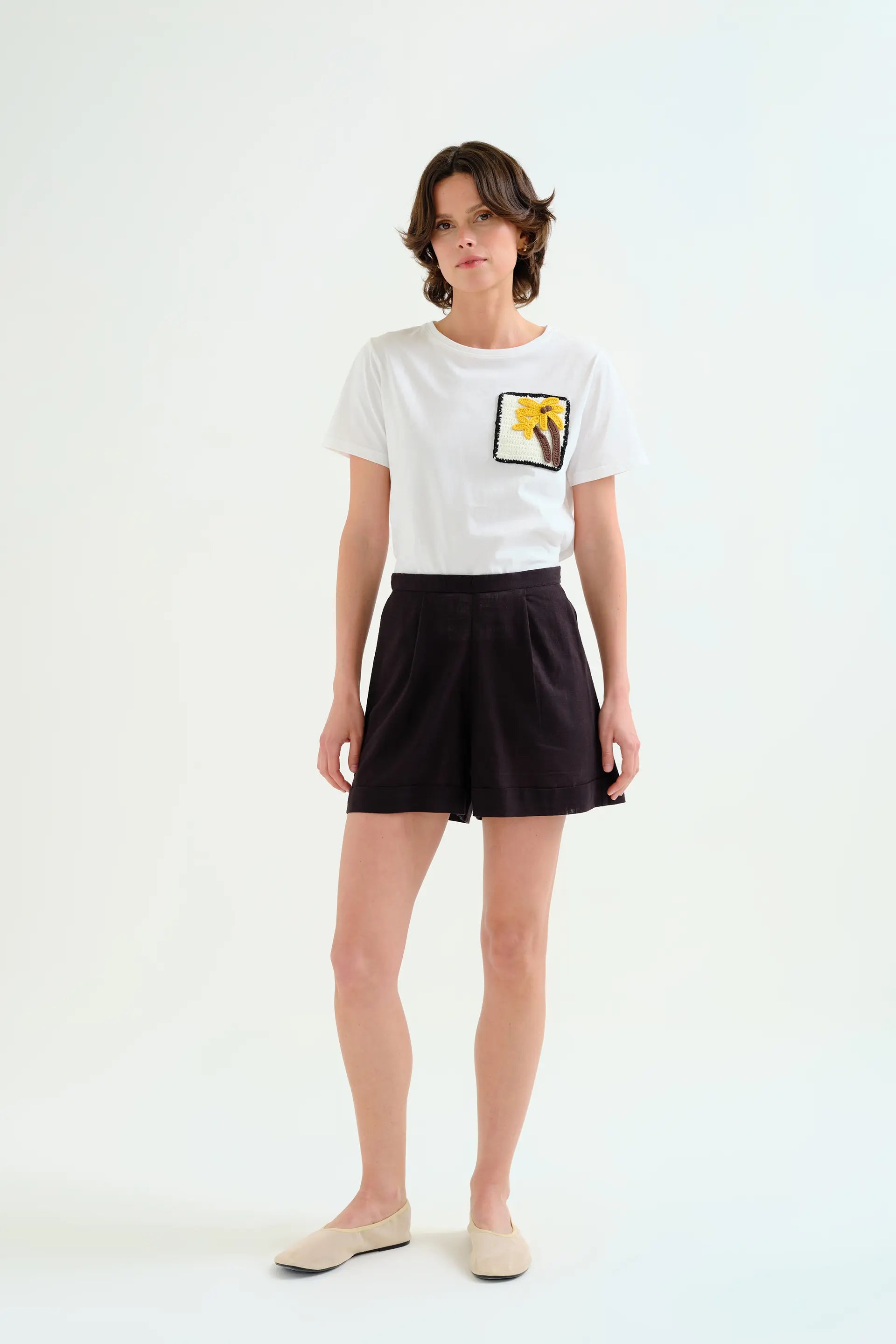Shorts 100% algodón negro