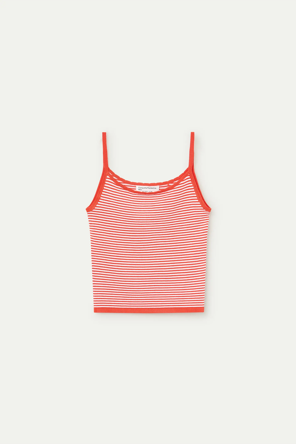 Top de ni?a rayas blanco y rojo