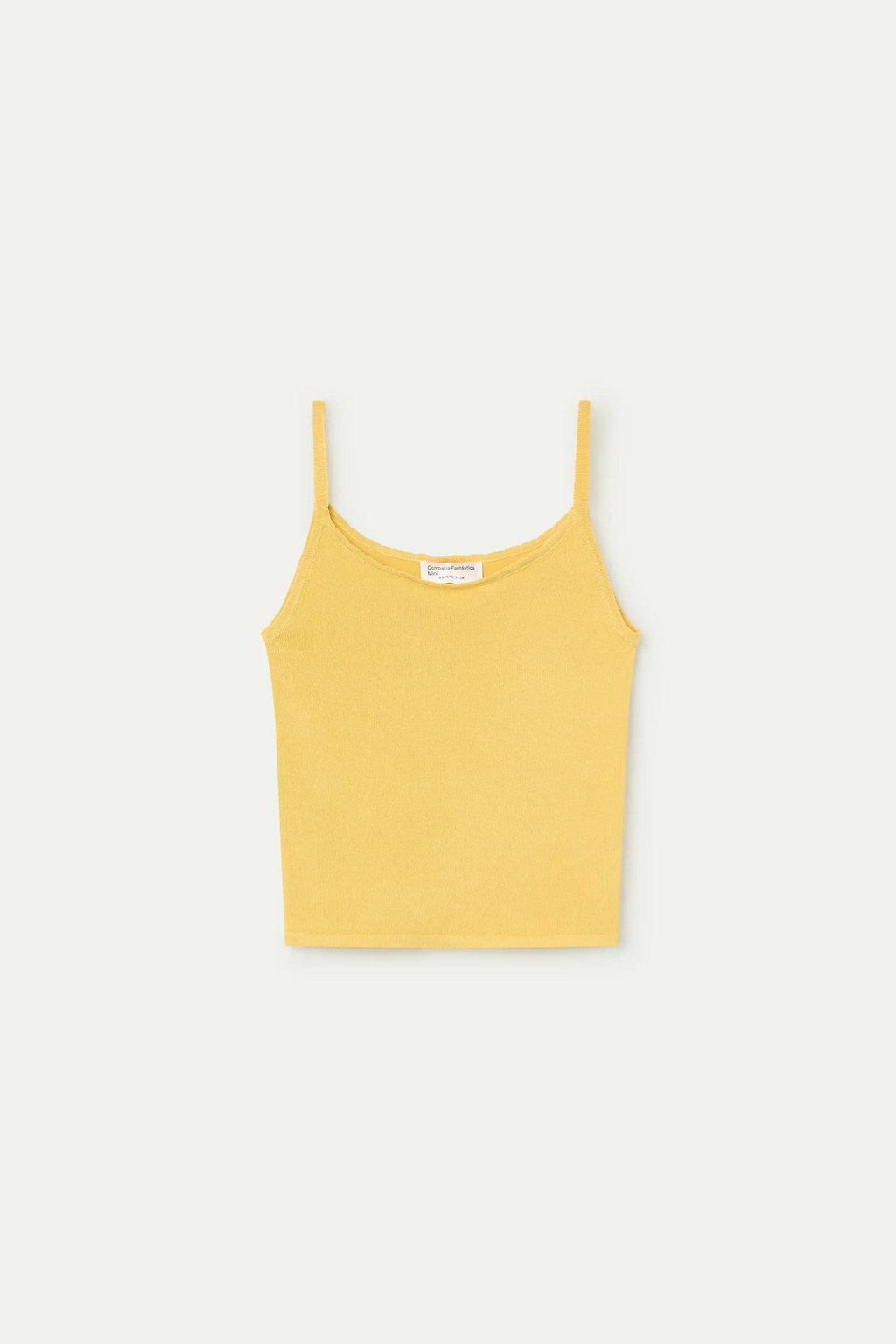 Top b¨¢sico de ni?a amarillo