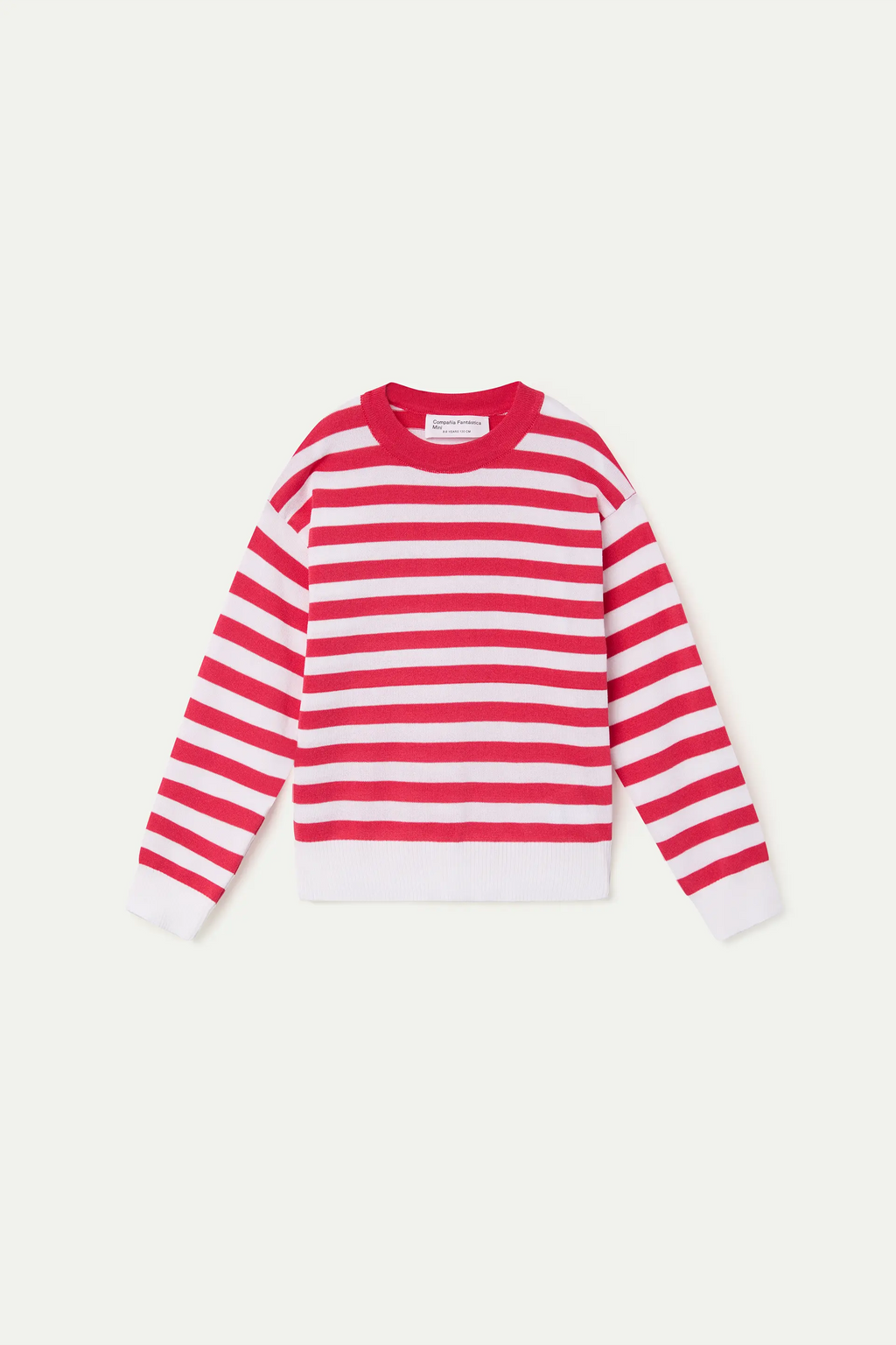 Jersey de niña rayas blanco y rojo