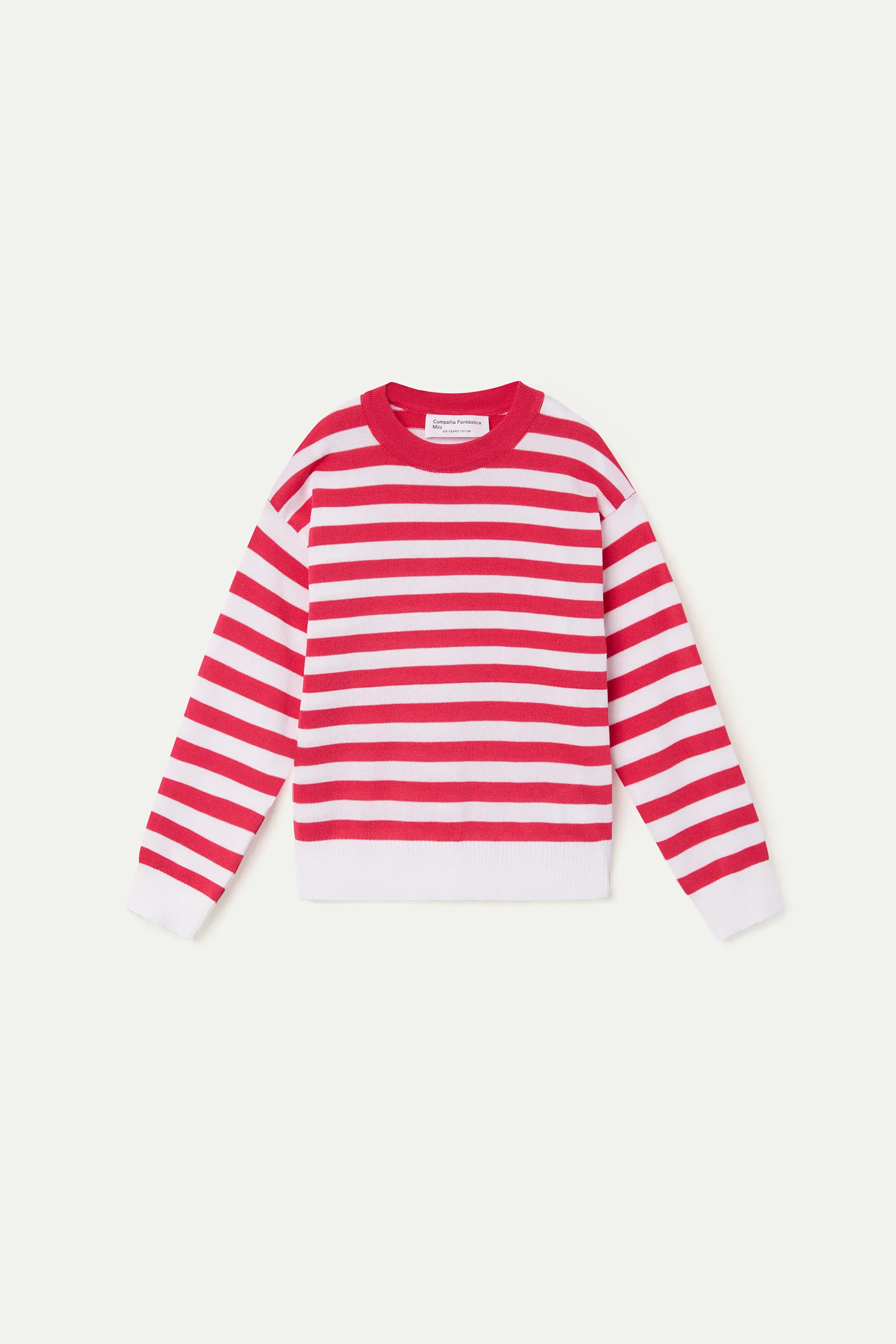 Jersey de niña rayas blanco y rojo