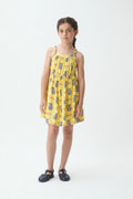 Vestido corto de ni?a con estampado Brava
