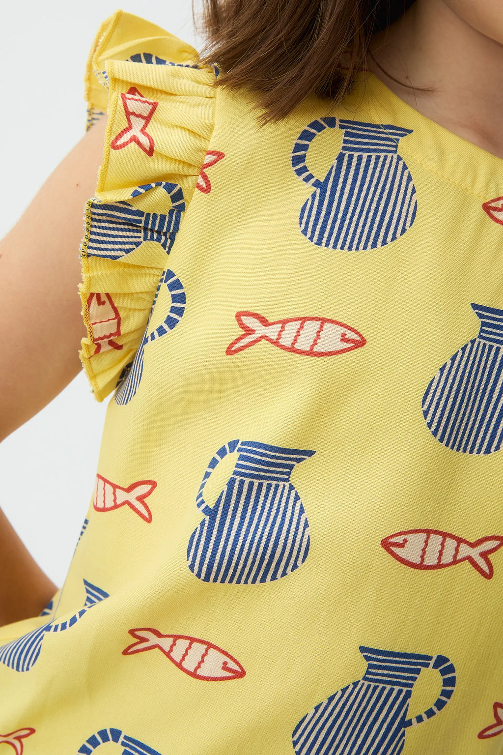 Top de ni?a con estampado Brava