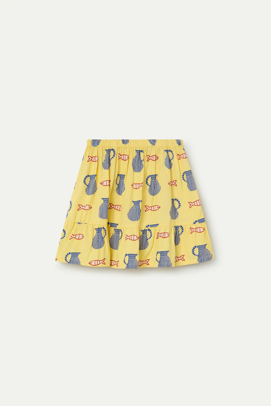 Falda corta de ni?a con estampado Brava