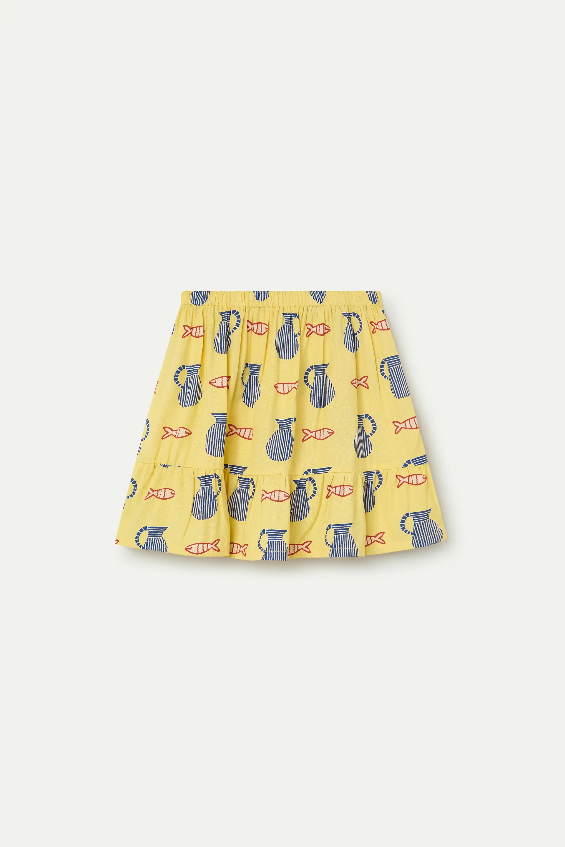 Falda corta de ni?a con estampado Brava
