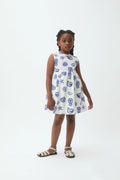 Vestido corto de ni?a 100% algod¨®n estampado Lobster