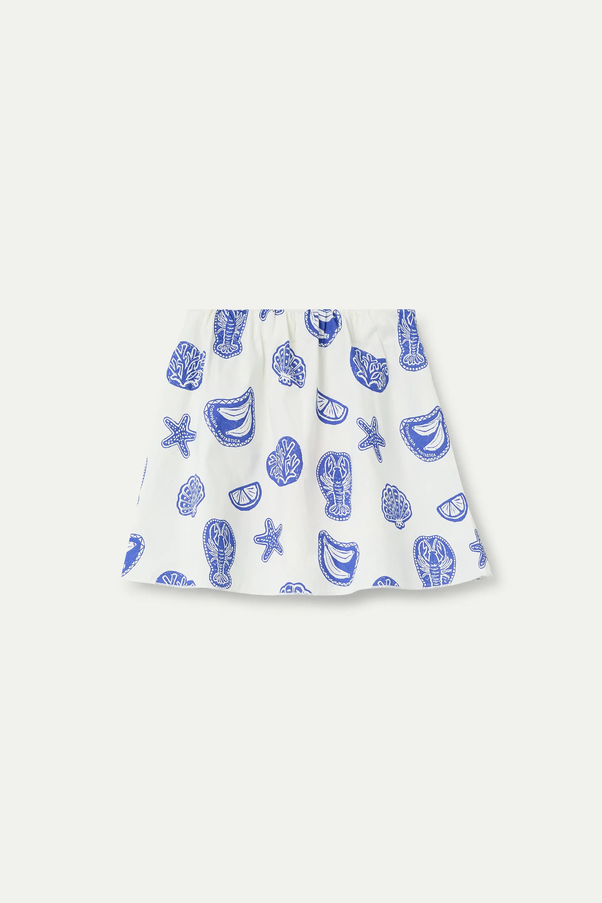 Falda corta de ni?a 100% algod¨®n estampado Lobster