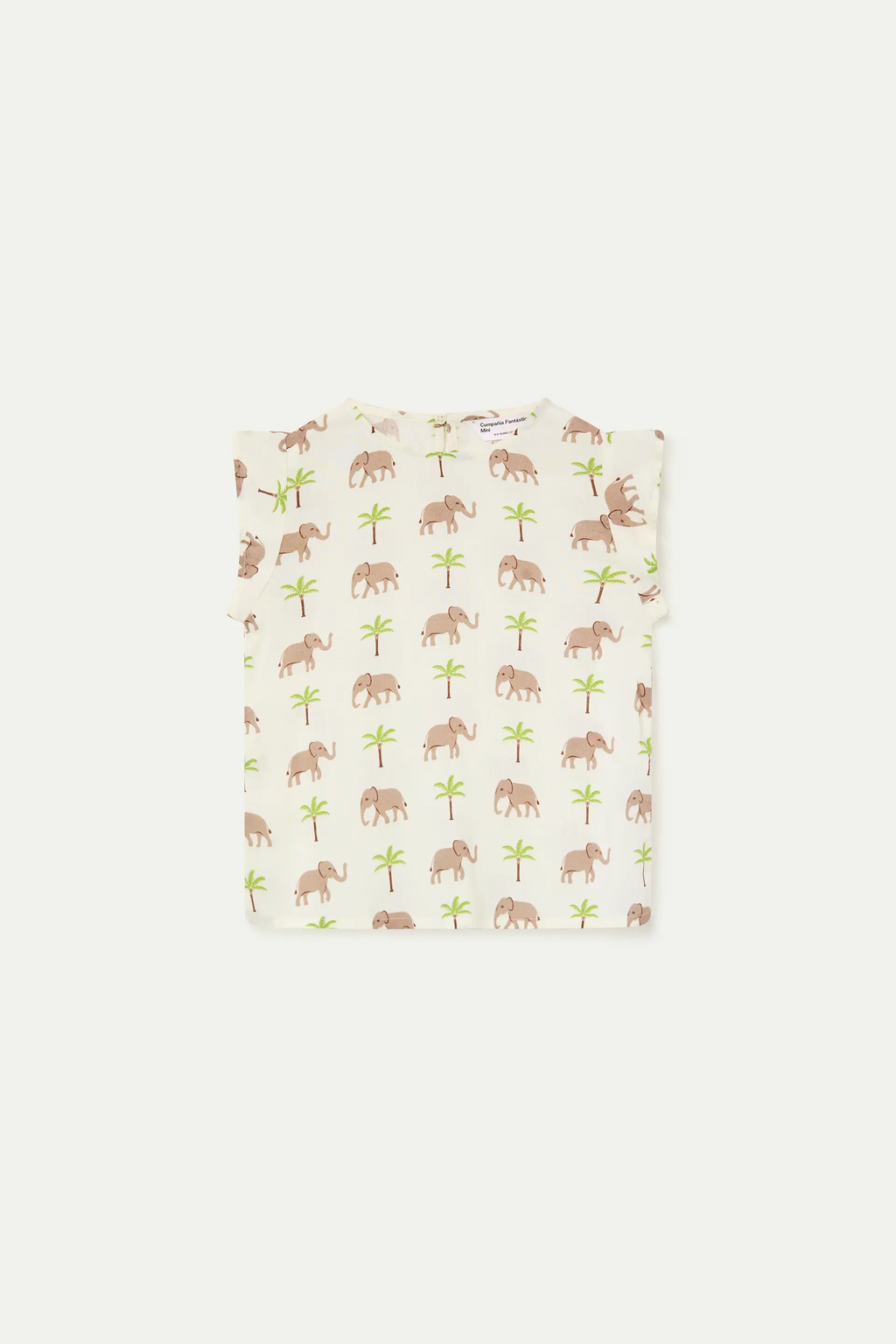 Top de ni?a con estampado de Elefante