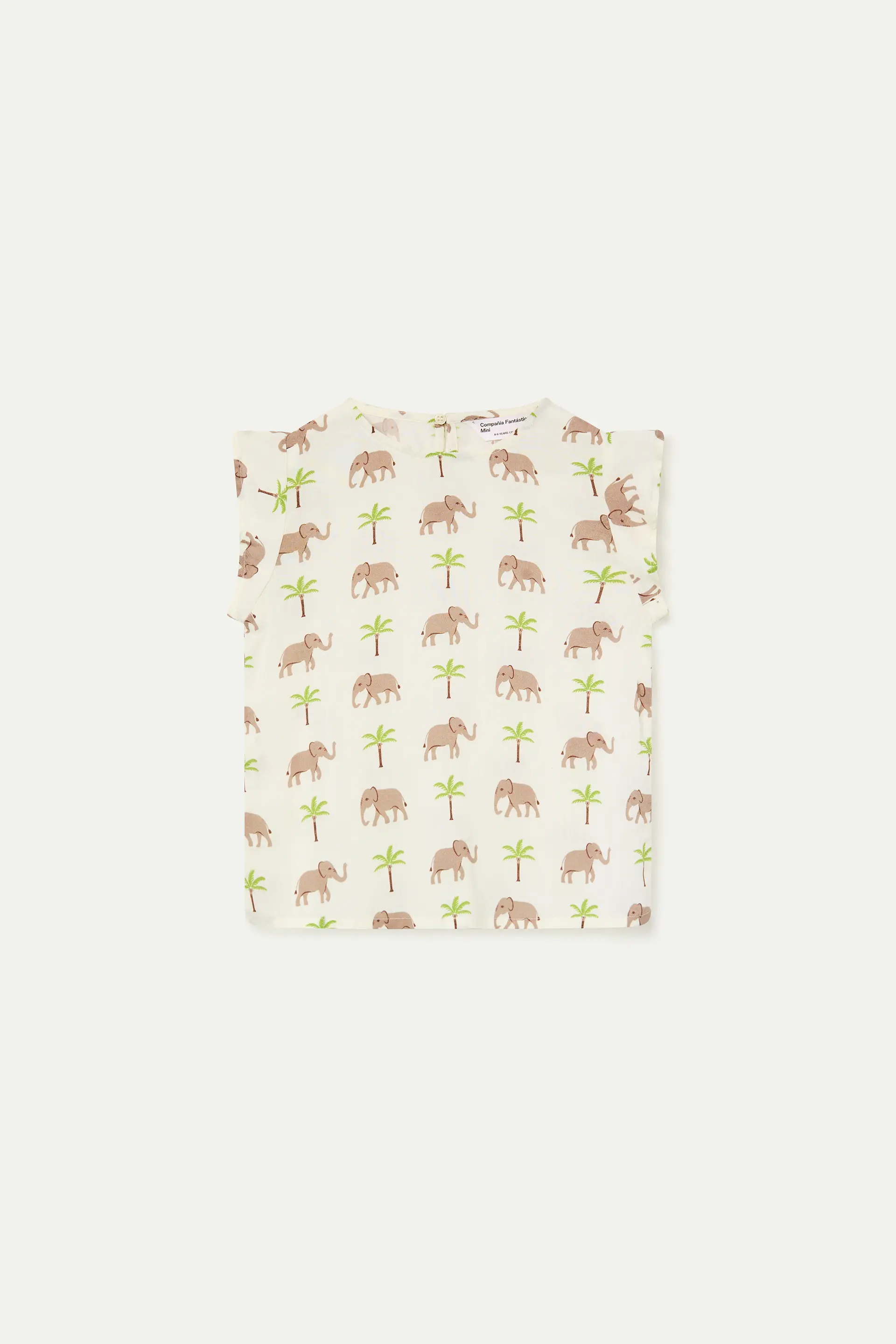 Top de ni?a con estampado de Elefante