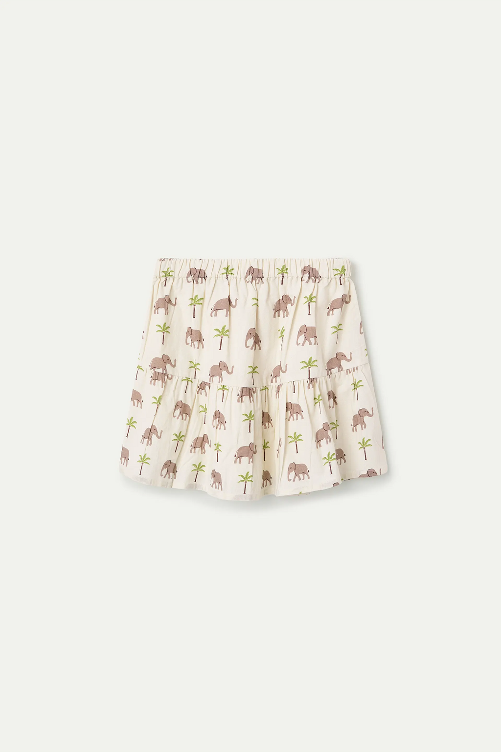 Falda corta de ni?a con estampado de Elefante