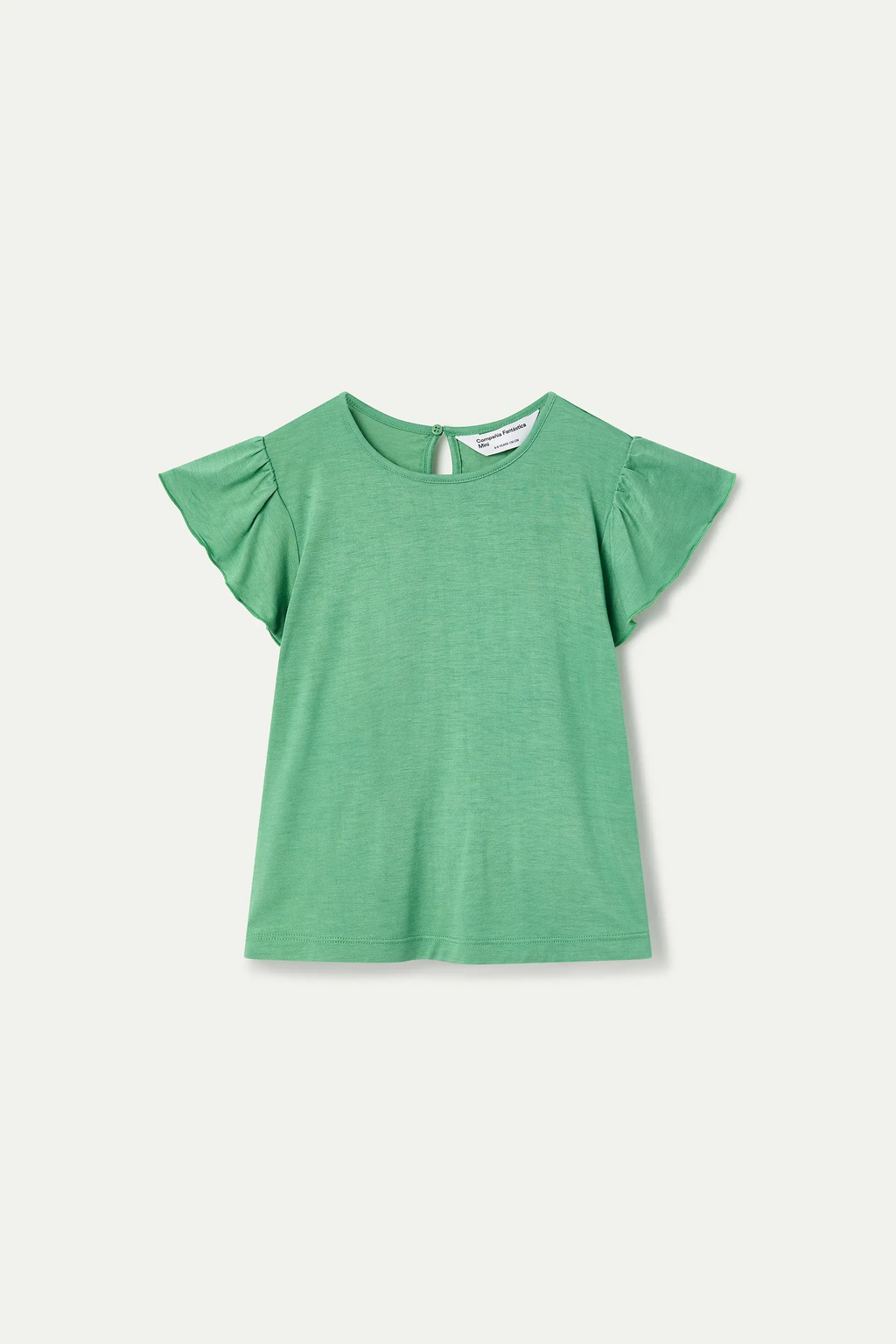 Camiseta de ni?a manga corta verde