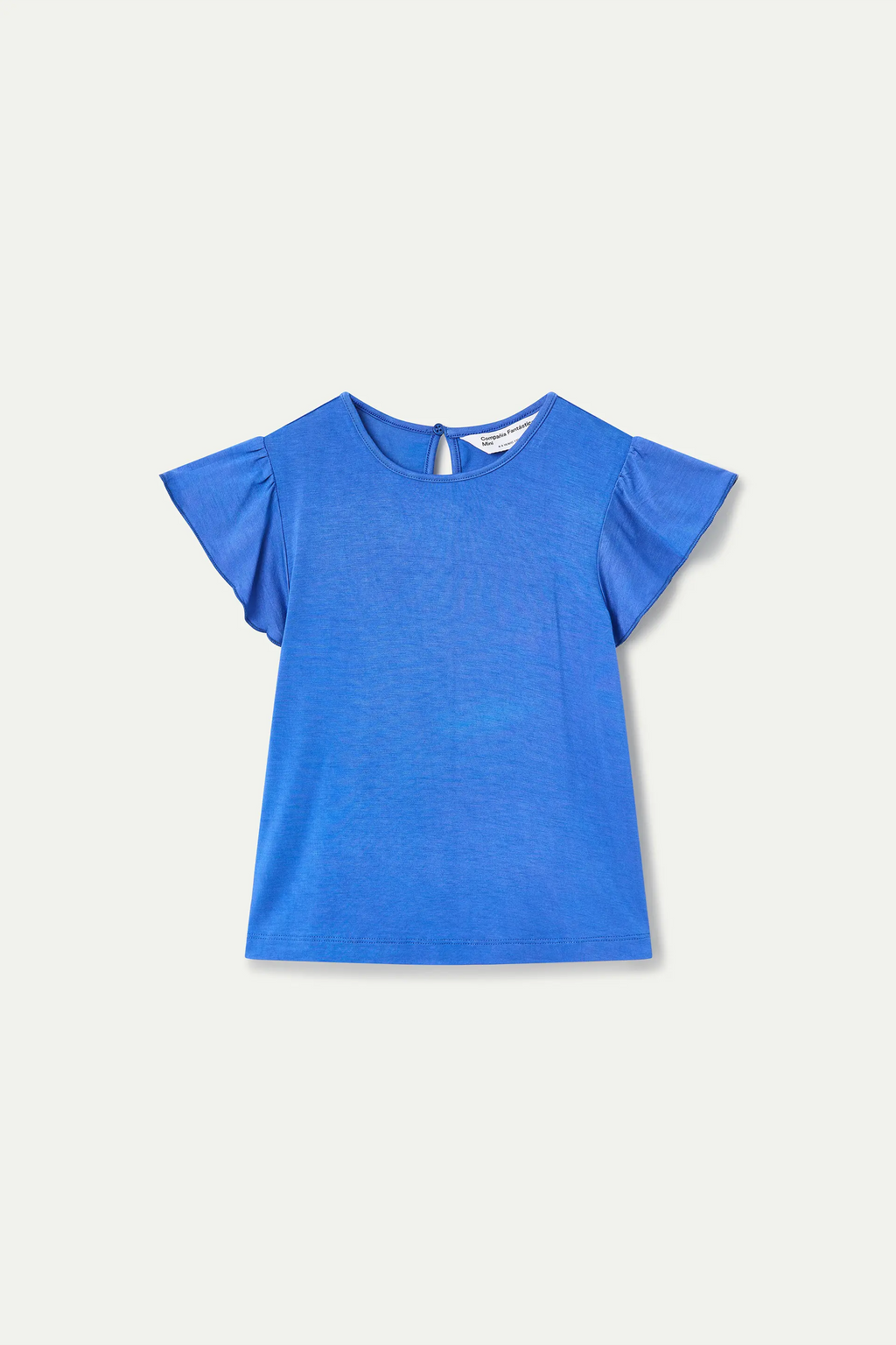Camiseta de ni?a manga corta azul