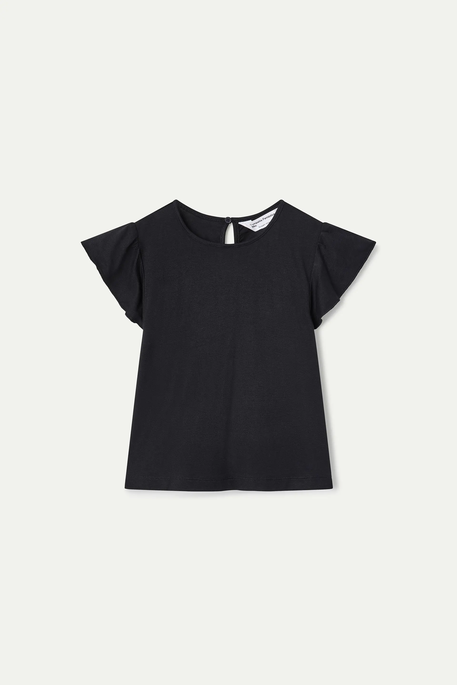 Camiseta de ni?a manga corta negra
