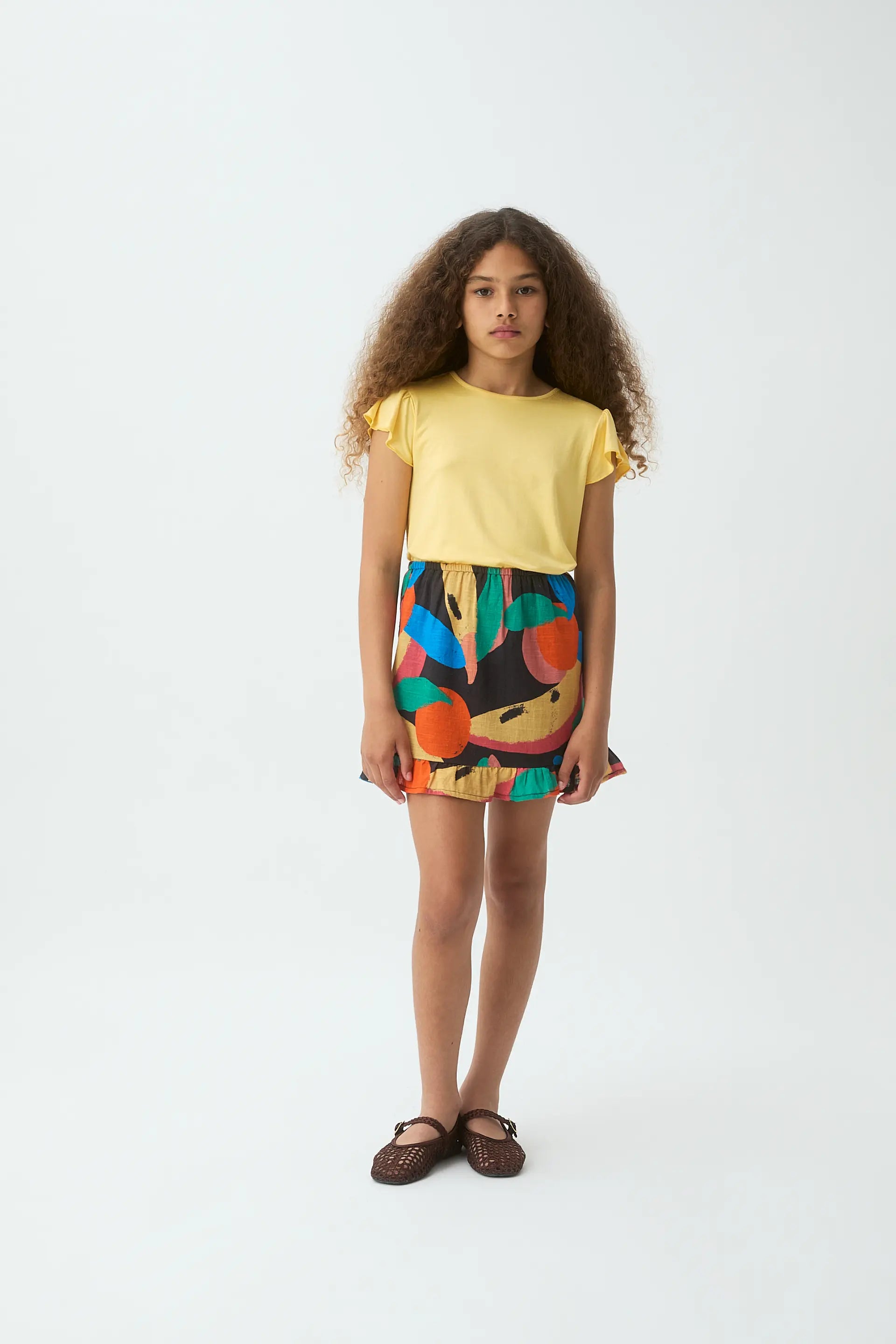 Falda corta de ni?a con estampado Tutti Frutti Big