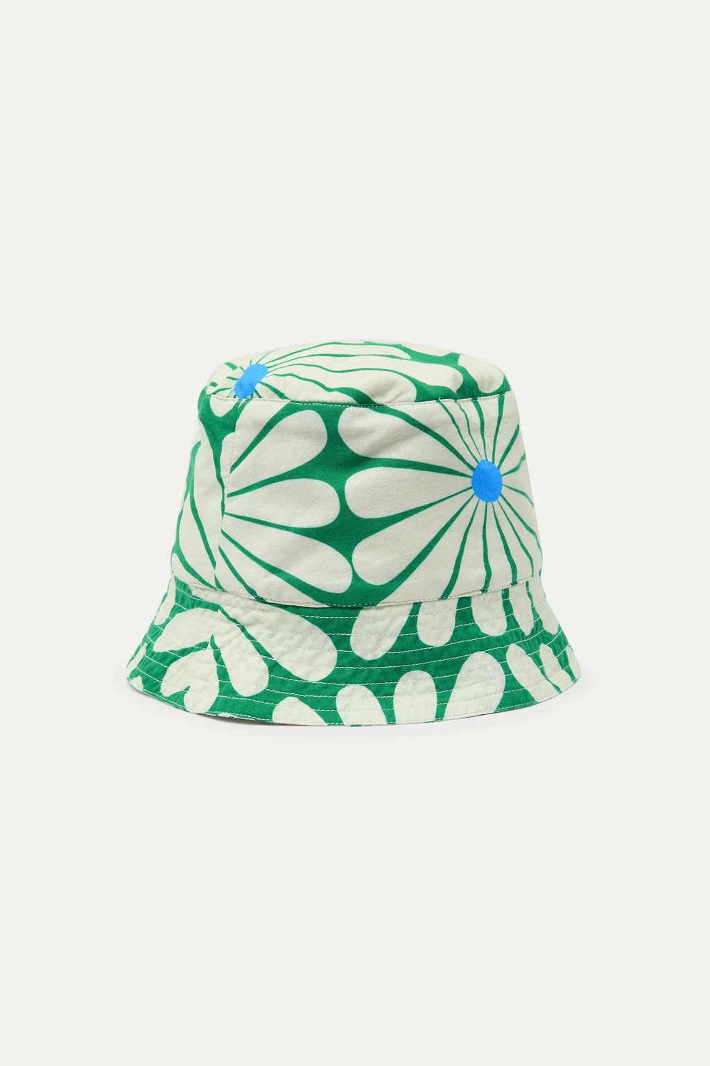 Gorro de ni?a con estampado Olive Flower Green