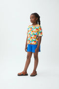 Camiseta de ni?a 100% algod¨®n con estampado Tutti Frutti